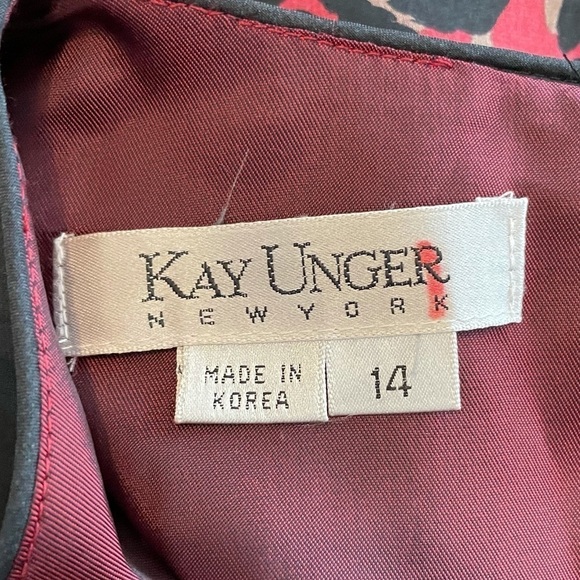 Kate Unger silk blend leopard print sleeveless dress 14 new - Picture 9 of 15